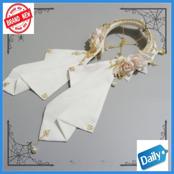 Medieval Tudor Crown Hairband with Detachable Veil for Cosplay Halloween